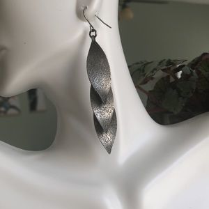 Silver dangle earrings